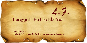 Lengyel Feliciána névjegykártya