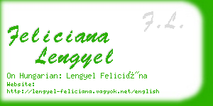 feliciana lengyel business card